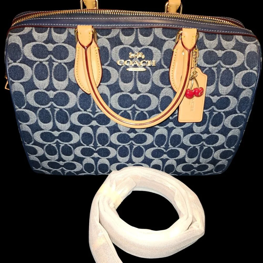 COACH Rowan Large Satchel Bag in Signature Canvas